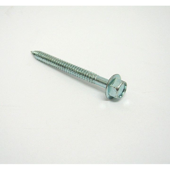 Threaded Screw Head Hexagonal Galvanized M6.3x70/60mm