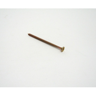 Vite Testa Piatta a Croce Zincato Giallo per Truciolato M4.0x70/60mm