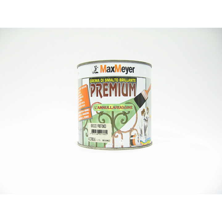 Premium Crema di Smalto Brillante ANNULLARUGGINE GRIGIO PROFONDO 750ml