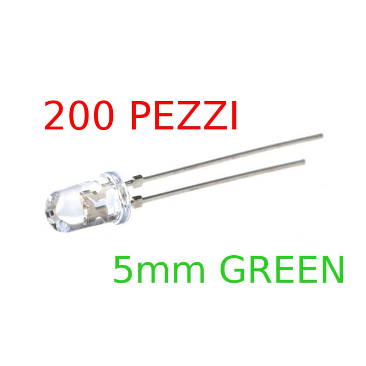 TOYODA GOSEI E1L53-3G - 200 x 5mm Round Green LED THT