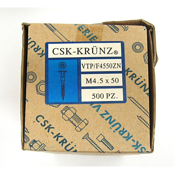 Vite Testa Piatta a Croce M4.5x50mm