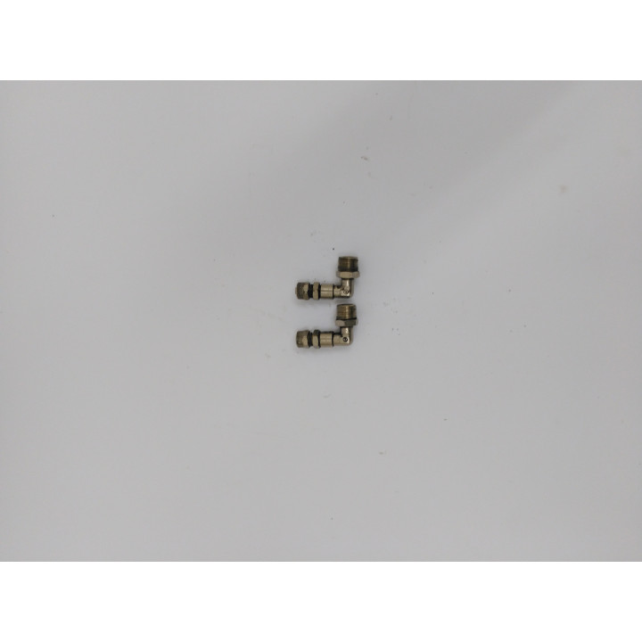 2x Raccordi Filettati in Acciaio Inossidabile a Gomito 90° maschio connessione 1/6