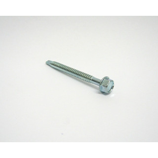 100 pz. Screw Head Hexagonal Galvanized M6.3x70/60mm