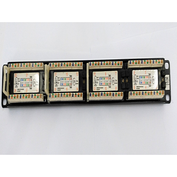 Pannello di cablaggio INTELLINET 24 prese RJ45 Cat. 5E