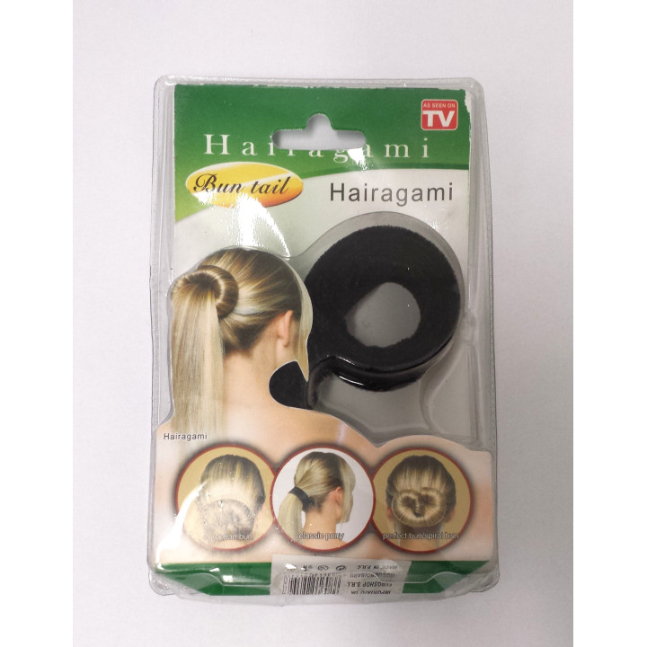 HARIGAMI-BUN TAIL BLACK