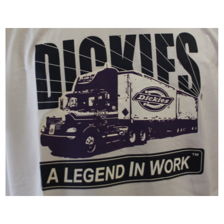 Dickies T-shirt Uomo con stampa- Taglia L - Bianca