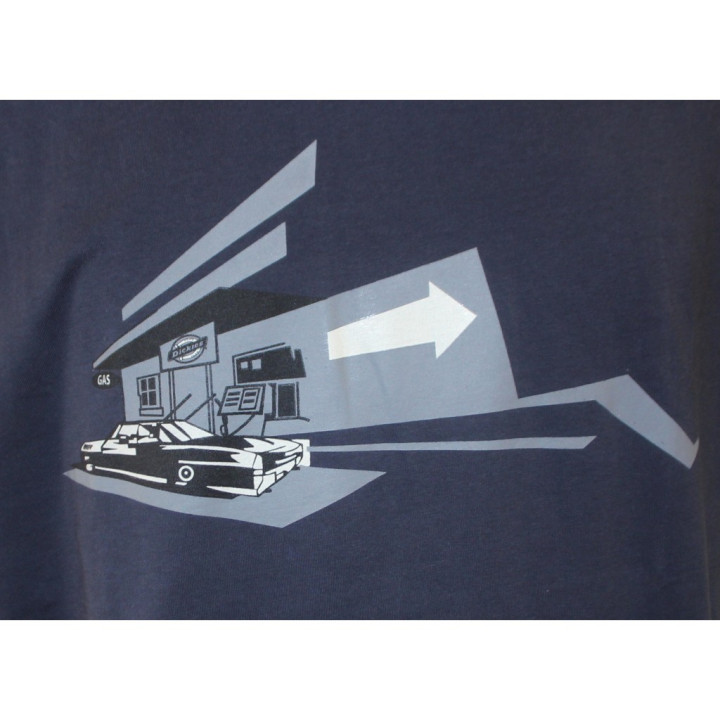 Dickies T-shirt Uomo con stampa- Taglia L - Nera/Blu
