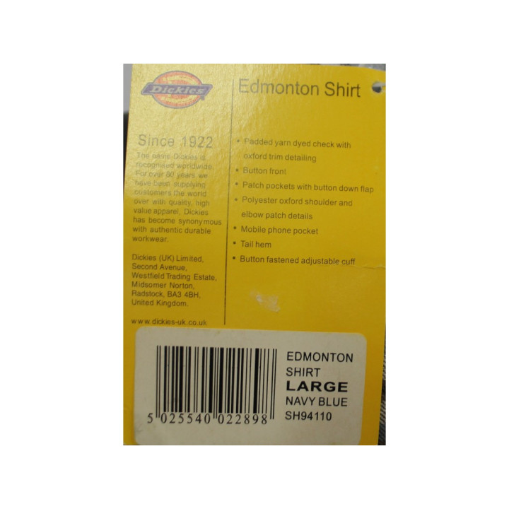 Dickies T-shirt Uomo con stampa- Taglia L - Nera/Blu