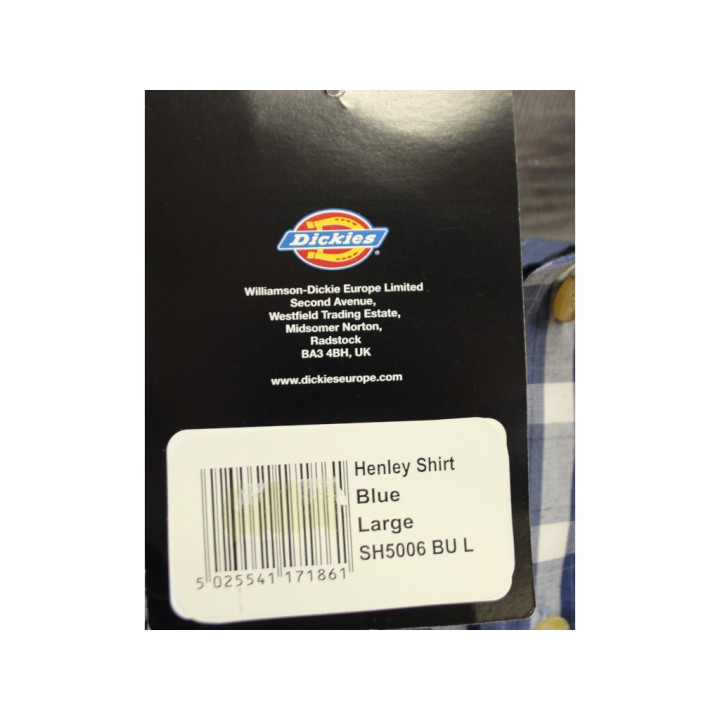 Dickies T-shirt Uomo con stampa- Taglia L - Nera/Blu