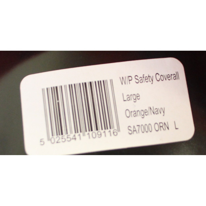 Dickies SA7000 - Tuta Impermeabile di Sicurezza Arancio/Navy - Taglia L