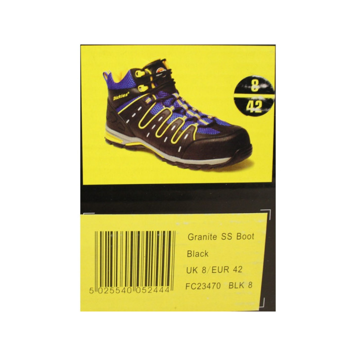 Dickies FC23470 - Granite Safety Boot - EUR 42 - Nero/Blu