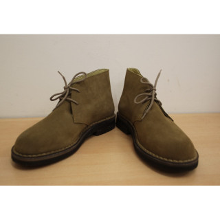 Scarpa Artigianale da Uomo Stile Desert - EUR 40 - Beige con suola Scura