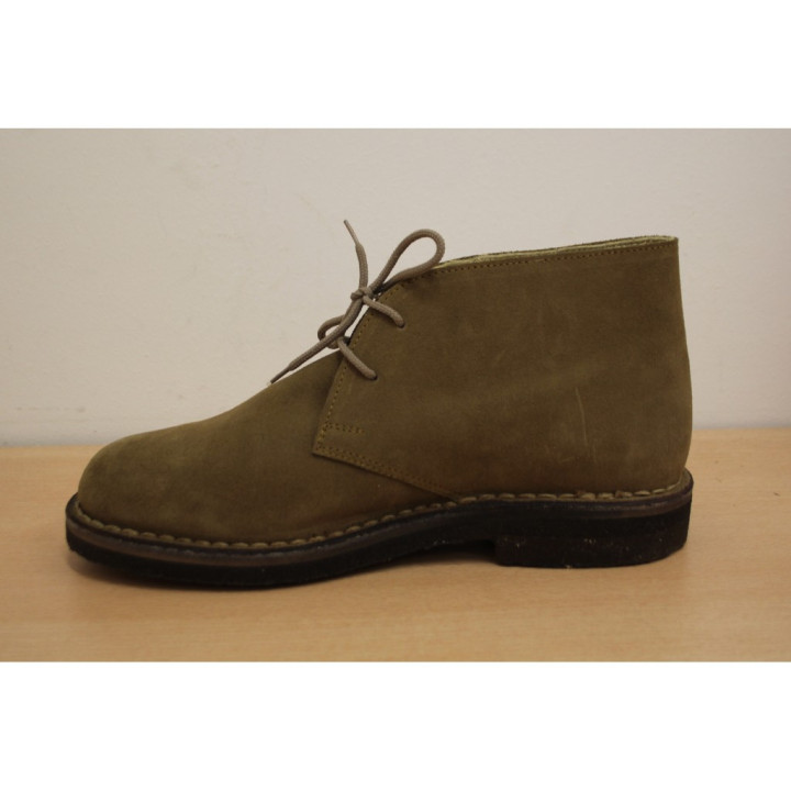 Scarpa Artigianale da Uomo Stile Desert - EUR 40 - Beige con suola Scura