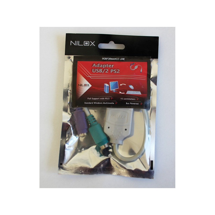 NILOX - Adattatore USB/2 PS2