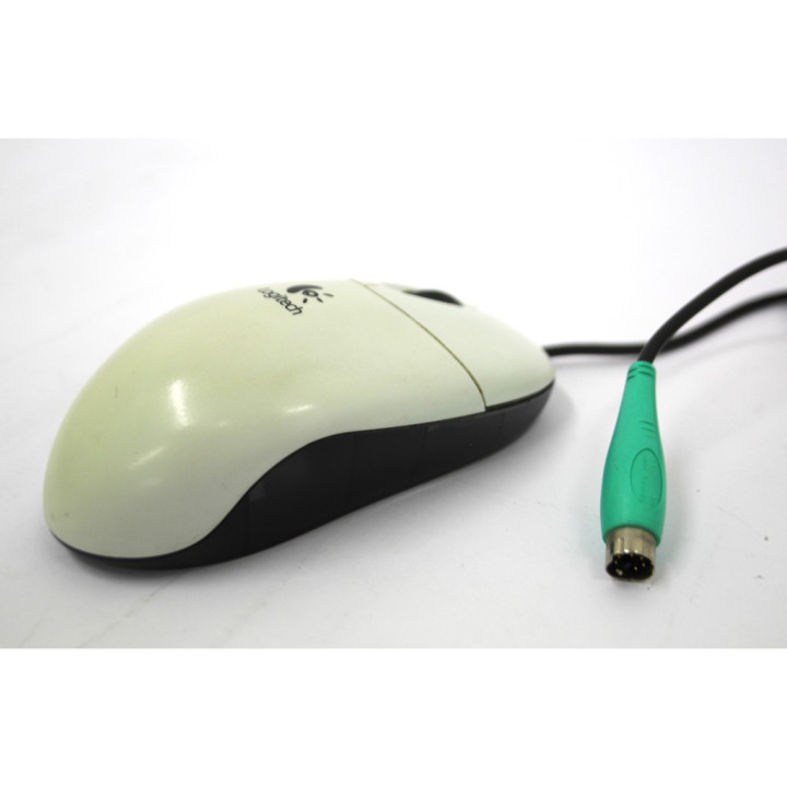 LOGITECH M-SBF96 - Mouse a 2 Pulsanti + Rotellina di Scorrimento con Cavo PS/2 - Nero