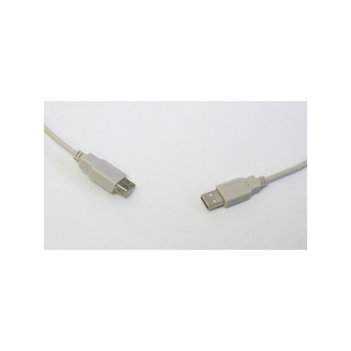 OEM - Cavo di Prolunga da A a USB 2.0 ad Alta Velocità - 80°C 30V 28AWG - Lunghezza Mt. - Grigio