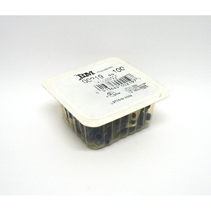 100 pz. Preinsulated Cable Terminal Eyelet 1.5-2.5 mmq