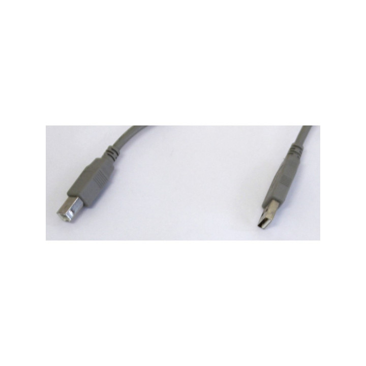 OEM E238099 - Cavo USB 2.0 80°C 30V con Connettori di Tipo A e B per Stampanti e Scanner - Lunghezza Mt. - Grigio