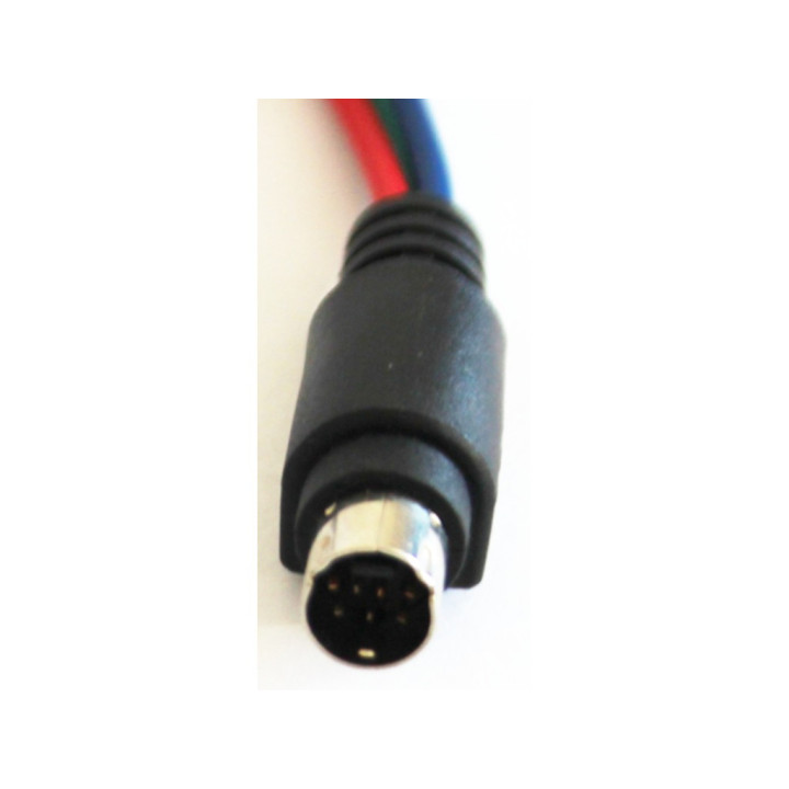 OEM - Cavo Adattatore Stereo Audio/Video per Connettore DIN 5 Poli - 3xRCA Femmina - Lunghezza Cm. 20