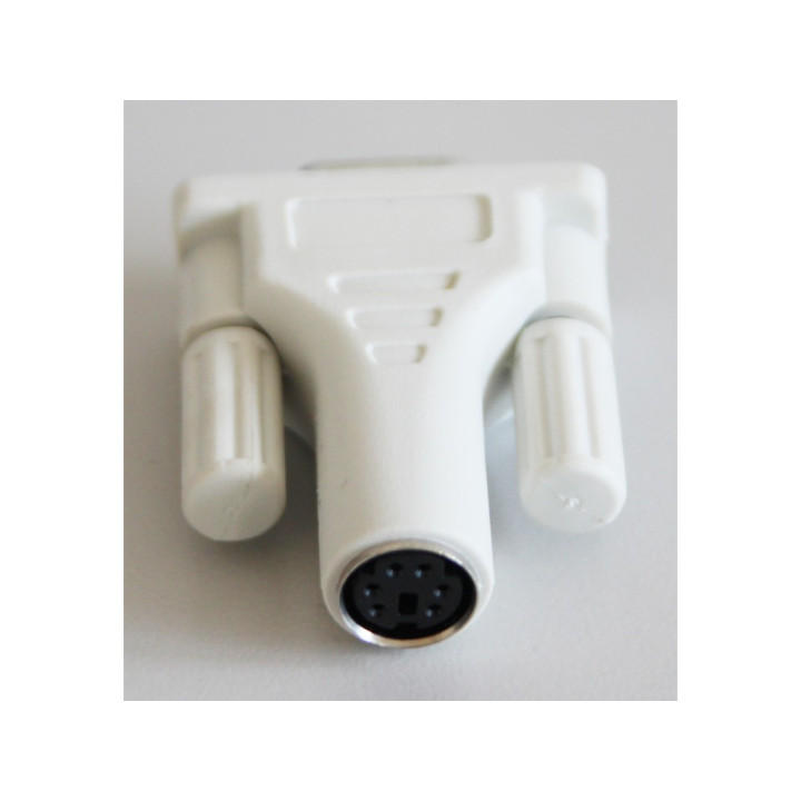 OEM X03-72016 - Adattatore per Connettore Seriale DB9 Femmina a PS2 Mini DIN 6 - PIN Femmina - Beige