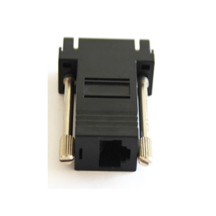 OEM - Adattatore Modulare/Convertitore da DB9 Femmina a RJ45 Femmina - Nero