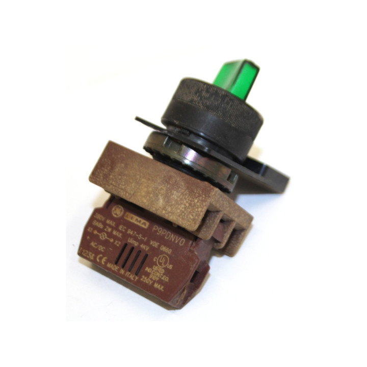 CEMA P9B10VN - Blocco Contatto con Interruttore Azzurro