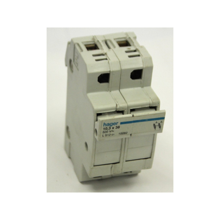 HAGER L501 - Portafusibile 10.3x38 mm 500V