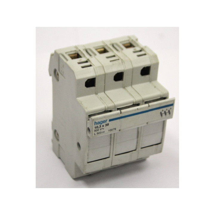 HAGER L501 - Portafusibile 10.3x38 mm 500V