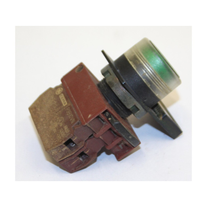 CEMA P9B10VN - Blocco Contatto con Interruttore Azzurro