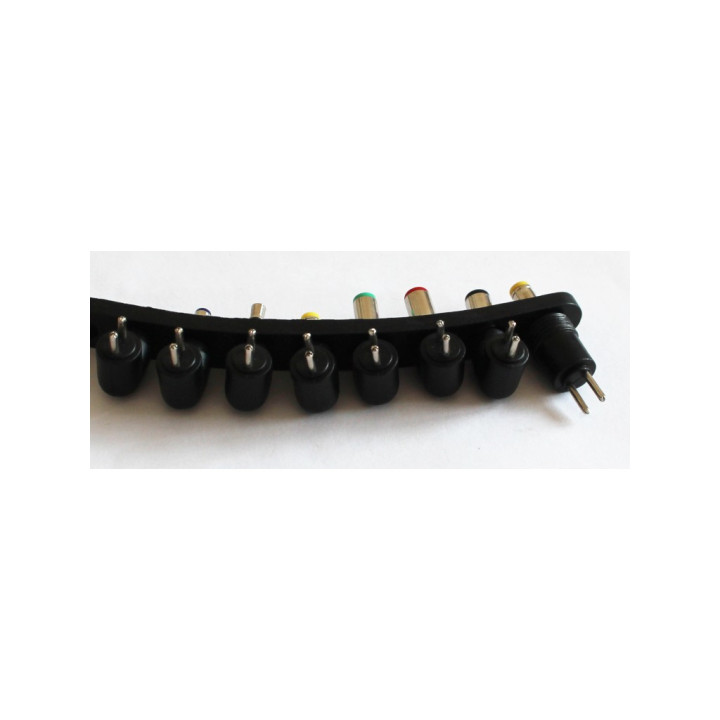 OEM - Connettori/Spinotti Universali - Adattatori Spina 8 Pz. per Notebook - con Uscite Variabili