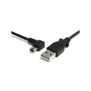 OEM - Cavo Micro USB da USB A a Micro B - Sinistro Angolato - Lunghezza Mt. 4 - Nero