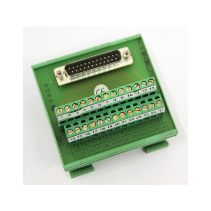 AB ELETTRONICA - Modulo Connettore 25 Pin 16A - Maschio