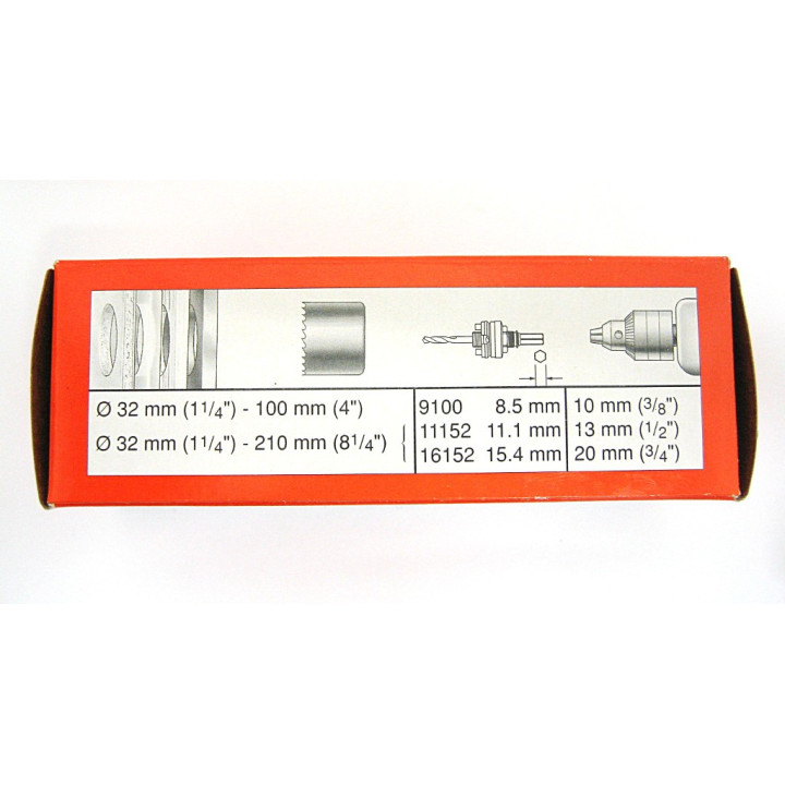 Bahco 3834 - Spindle to Hole Saw 32-210/8.5mm