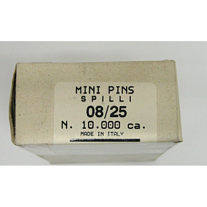 MP08/25 - 10000pz - Mini Spilli per Chiodatrice Pneumatica 08x25mm
