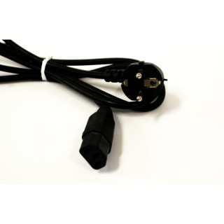 OEM H05VV-F Cavo di Alimentazione Shuko - 10 A - 3 Pin - Nero - 1.75 Mt