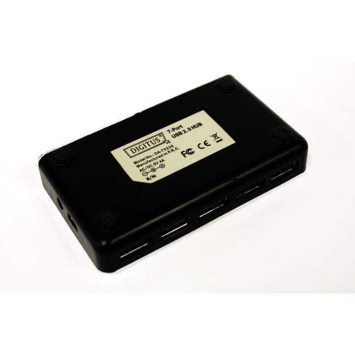 DIGITUS DA-70226 Porte Aggiuntive USB - 5V - 4A - 7 Porte - USB 2.0