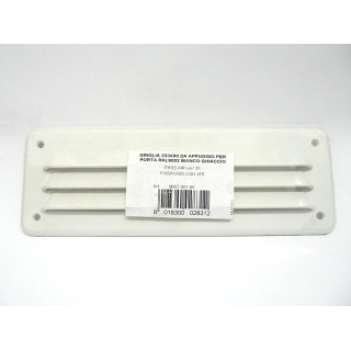 Griglia di Ventilazione da Appoggio in Plastica Bianca 230x80mm