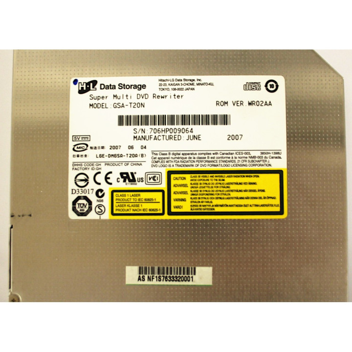 DATA STORAGE GSA-T20N Lettore DVD per Notebook - 5V - Nero