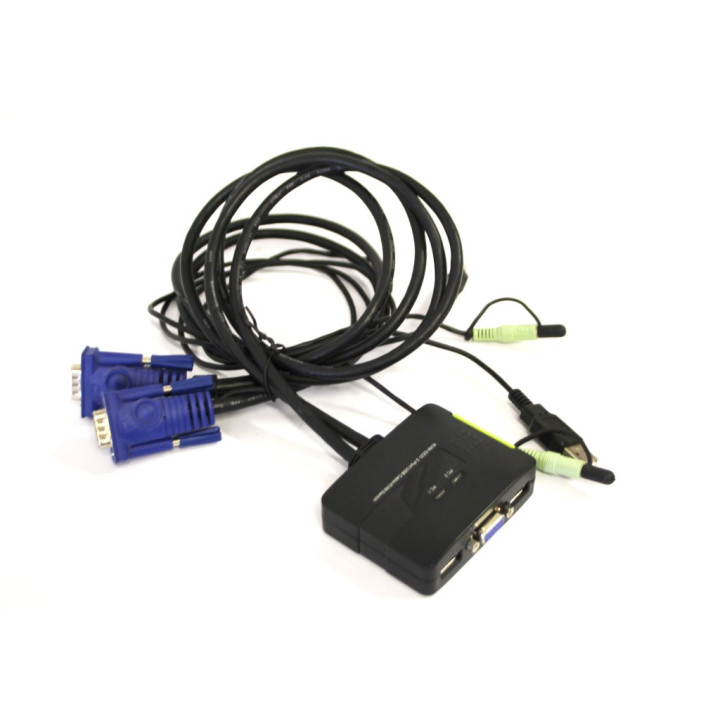 LevelOne KVM / audio switch 2 x KVM / audio desktop KVM-0223