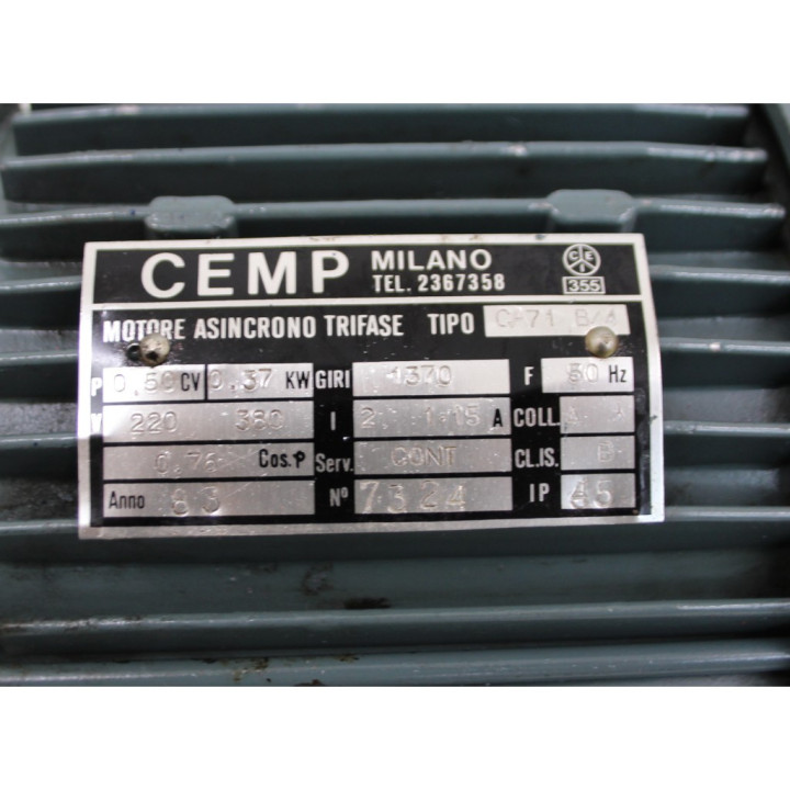 Motore trifase CEMP CA71 B/4
