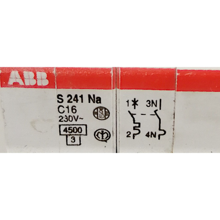 ABB S 241 Na - Interruttore Magnetotermico automatico - 2P - C16