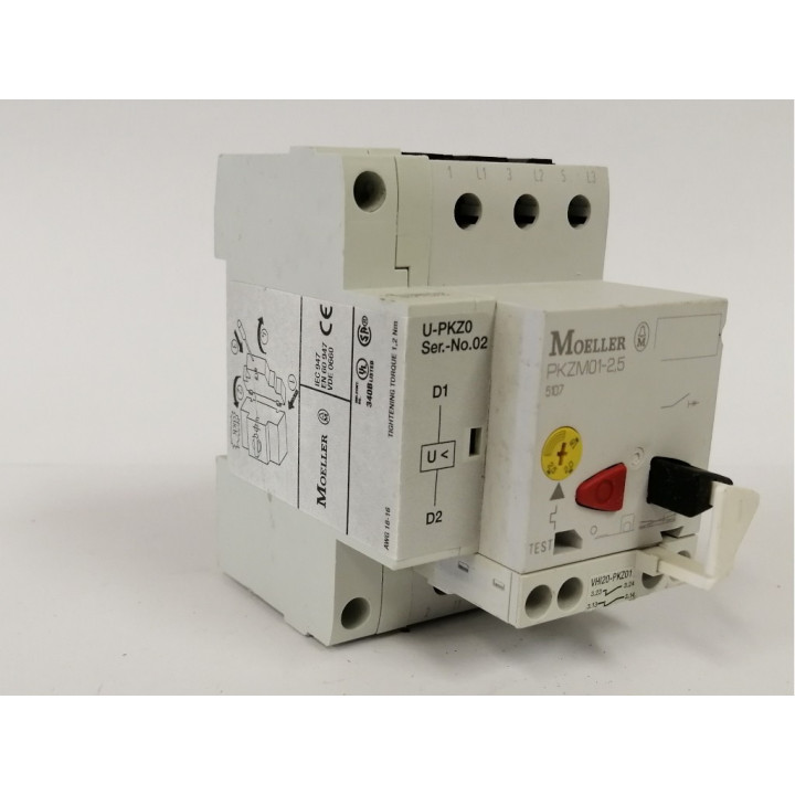 MOELLER PKZM01-2,5 Interrutore per protezione motore + U-PKZ0 Scatto per sottotensione