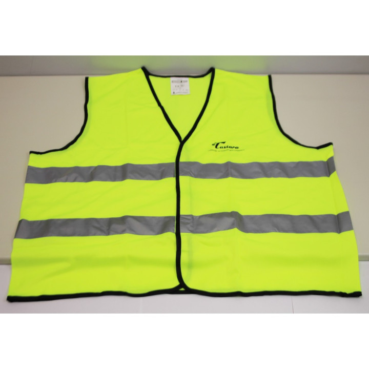 Gilet alta visibilita' giallo con logo TASSARA TRASPORTI