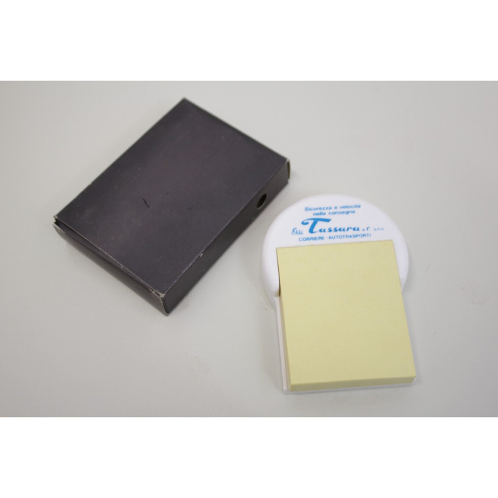 Porta post-it con logo F.lli Tassara