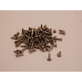 100 Per Borchie Rivetti decoupage color acciao per borse Scarpe in pelle e varie