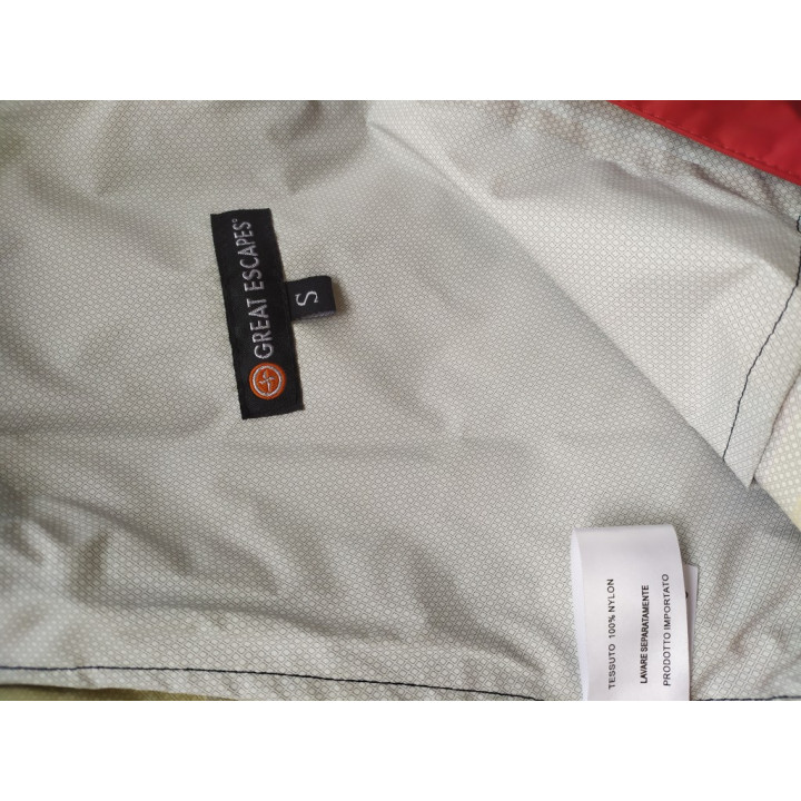 Shellyter Giacca a Vento con zip  da Uomo - Taglia S -  Blu/ Rossa