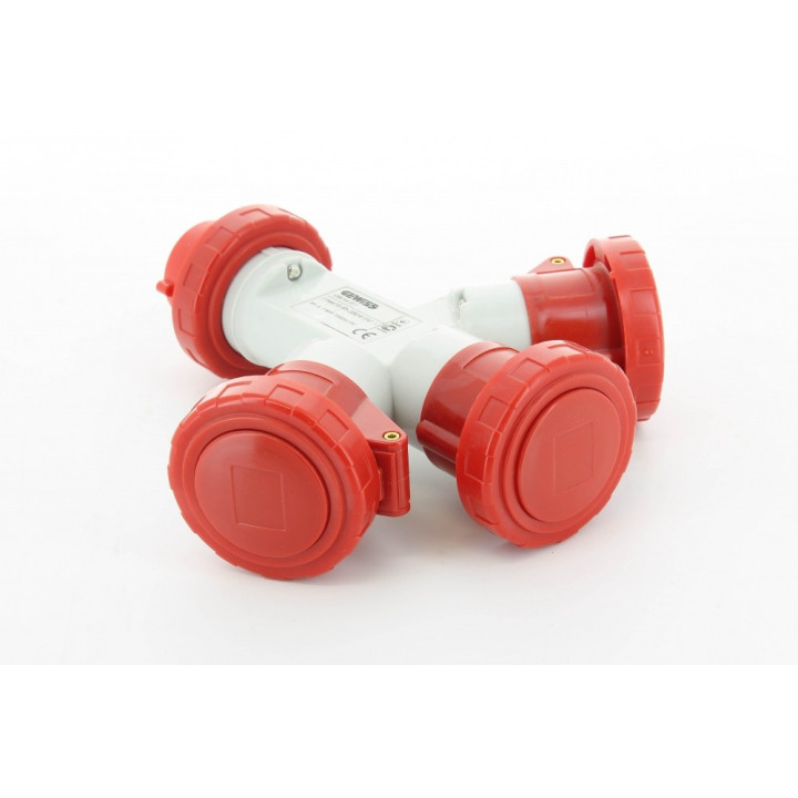 Gewiss GW64027 - Moltiplicatore Stagno 3 Uscite - 16A - 3P+T - 380-415V IP67