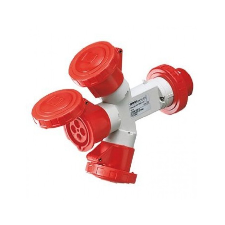 Gewiss GW64027 - Moltiplicatore Stagno 3 Uscite - 16A - 3P+T - 380-415V IP67