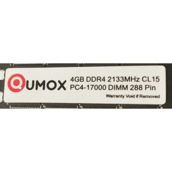 RAM QUMOX 4GB DDR4 2133MHz PC4-17000 CL15 (288 PIN) DIMM 4GB