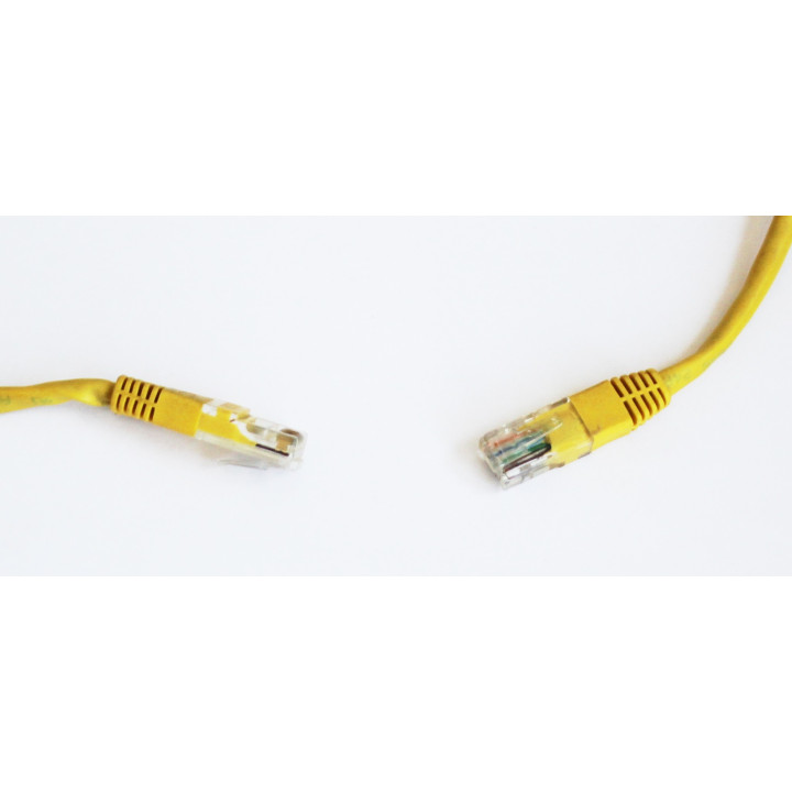 OEM - Cavo di Rete Ethernet 24AWG 60°C - Lunghezza 2Mt. - Giallo